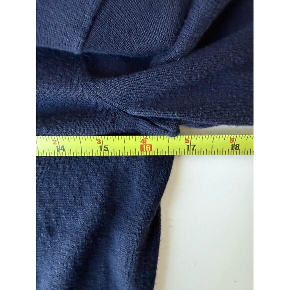 Lilly Pulitzer Blue Cotton Button Front Cardigan Sweater Women's S Palm Tree - Picture 8 of 10